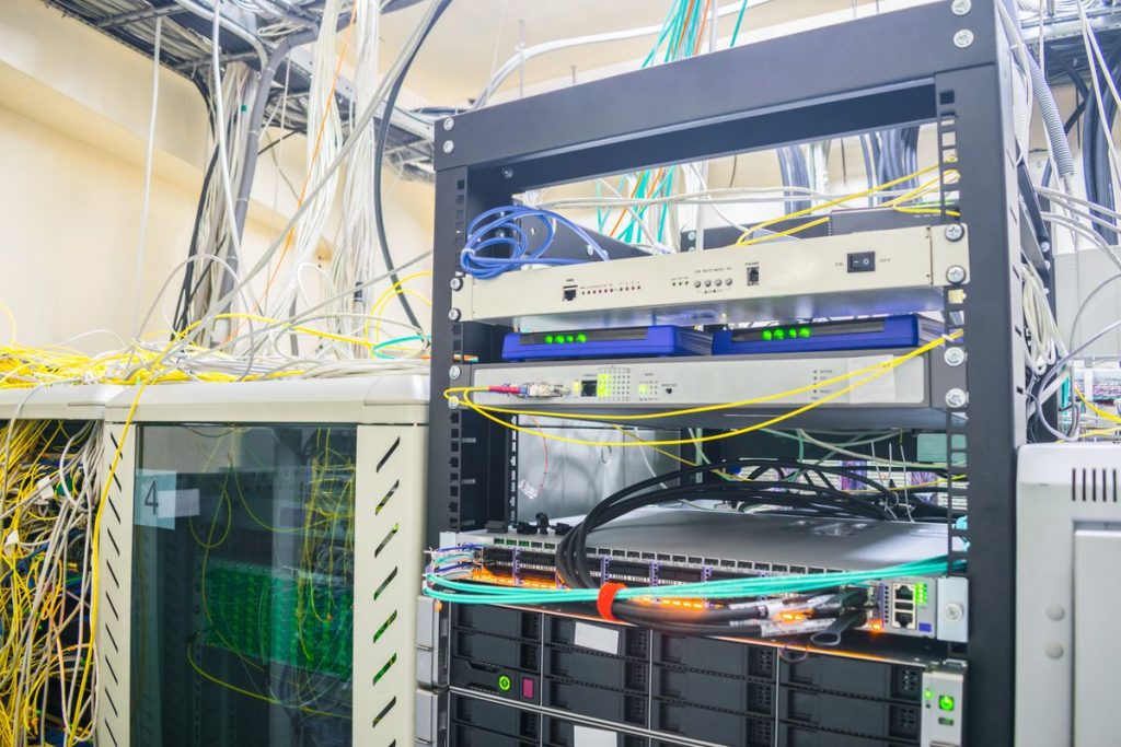 The,Central,Technical,Site,Of,The,Internet,Provider.,Computer,Equipment